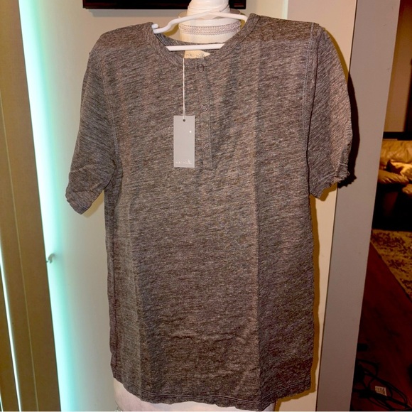 Nordstrom Miki Miette Gray Blouse ~ Size - 10Y Short Sleeve - Picture 1 of 9